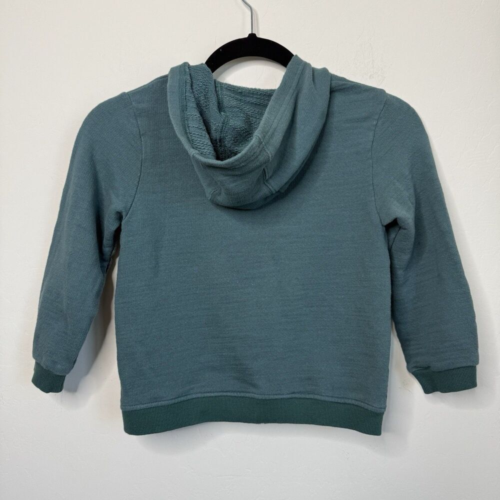 Me & Henry Kids 6/7 Years Teal Blue Dog Logo Zip Up Hoodie Jacket Outdoor Play - Picture 7 of 11